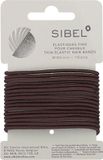 Sibel - Thin Elastic Hair Bands - Brown - 16 Stuks