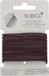 Sibel - Thin Elastic Hair Bands - Brown - 16 Stuks