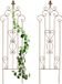 Relaxdays Trellis Metaal - Set van 2 - 116 x 35 cm - Klimplanten - Bruin