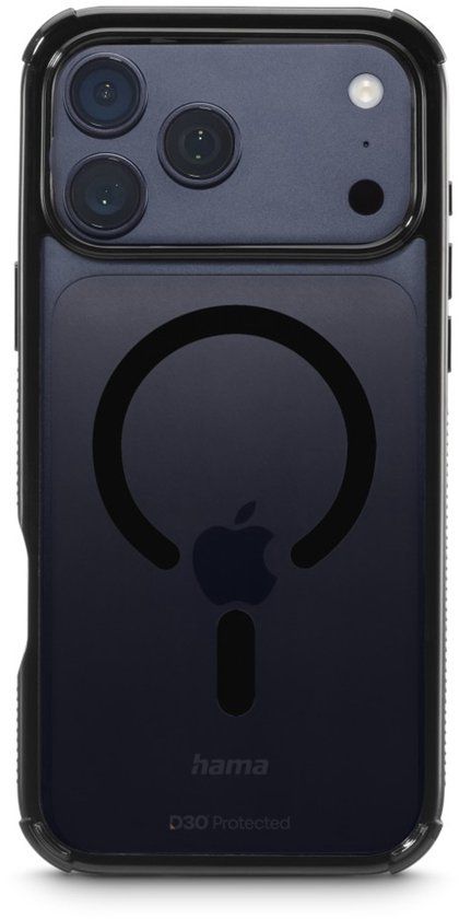 HAMA hoesje geschikt voor iPhone 17 Pro Max - Extreme Protect - MagSafe - Zwart