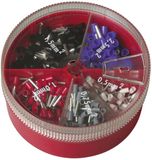 Cimco 187606 Assortiment adereindhulzen Deels geïsoleerd Kleurloos 1 set(s) Tin