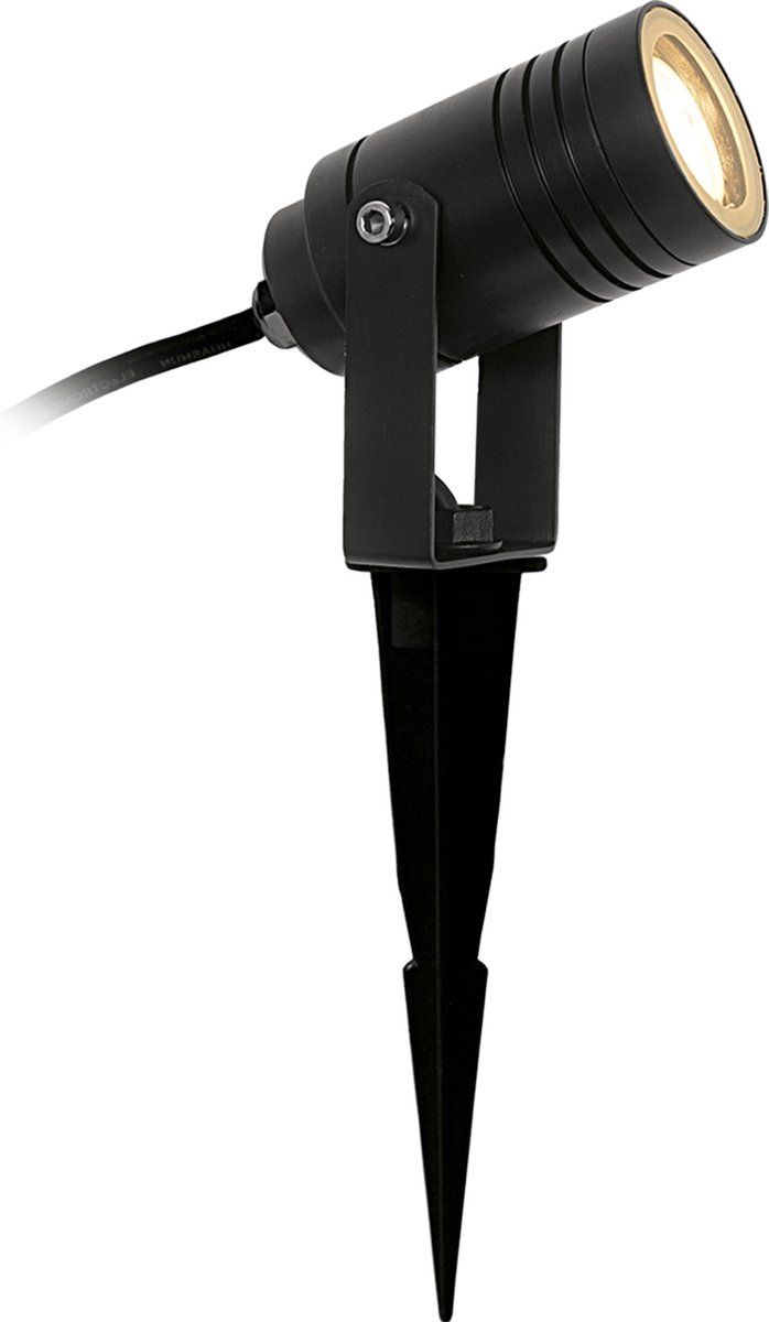 KS Verlichting Beamy S Zwart - LED Tuinspot - Draai- en Kantelbaar - Incl. Stekker