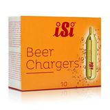 iSi Beercharger, biercapsules, 10 stuks, CO2-patronen geschikt voor veel waterbruisers, voor gangbare biertapinstallaties, 16 g koolzuurcapsules, partykelderaccessoires, CO2-capsules 16 g