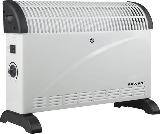 Brasq CH300 Elektrische Convectorkachel - Wit en Zwart