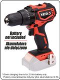 Yato 18V Serie - Accuboormachine - Borstelloos - 2000 RPM - Metaalhuis