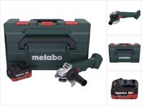 Metabo W 18 L 9-125 accu haakse slijper 18 V 125 mm + 1x accu 5,5 Ah + metaBOX - zonder oplader