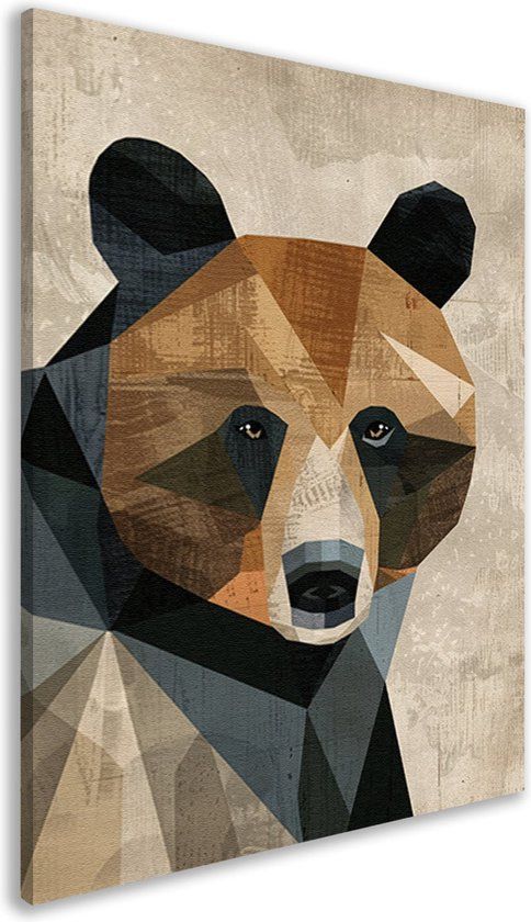 Merkloos / Sans marque Canvas schilderij Geometrie - 40x60 cm
