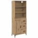 vidaXL Highboard Artisan Eikenhout 69,5 x 34 x 180 cm