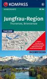 84 KOMPASS Wanderkarte 84 Jungfrau-Region, Thunersee, Brienzersee 1:40.000