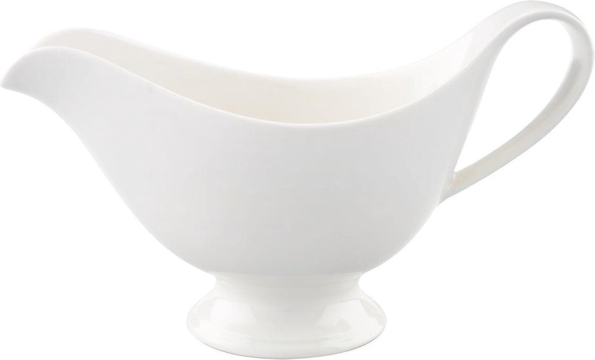 Villeroy & Boch Villeroy und Boch - For Me sauciere, decoratieve sauspot voor elke gelegenheid, premium porselein, vaatwasmachinebestendig, wit, 400 ml