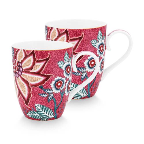 PIP Studio Mok Flower Festival - Set van 2 - Roze
