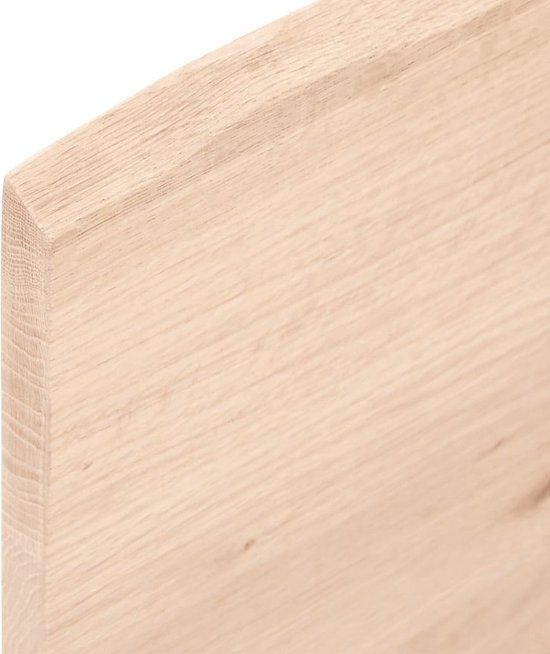 vidaXL Wandschap - 40x60x(2-4) cm - Onbehandeld - Massief Eikenhout