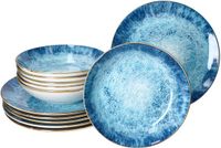 MamboCat 12-delig MARINA porseleinen servies voor 6 personen
