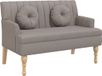 vidaXL Banc avec coussins 113x64,5x75,5 cm tissu taupe