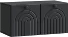 vidaXL Wandmontage TV-kast Zwart 59,5 x 31 x 30 cm Bewerkt hout