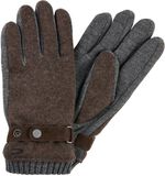 camel active Brei handschoenen met fleece voering - Maat L - Donkerbruin