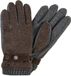 camel active Brei handschoenen met fleece voering - Maat L - Donkerbruin