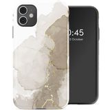 Selencia Vivid Tough Backcover voor de iPhone 11 - Marble Light Brown