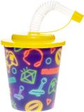 Duckiez 3D Beker Met Rietje En Deksel 'Gamer' - 12 stuks