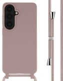 imoshion Hoesje - Geschikt voor Samsung Galaxy S26 Plus - Siliconen hoesje met koord - Sand Pink
