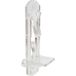 Prime-Line U 11301 Zelfborgende plank steunharingen, 5 mm. Peg x 3/4 inch plank, kunststof (4 stuks)