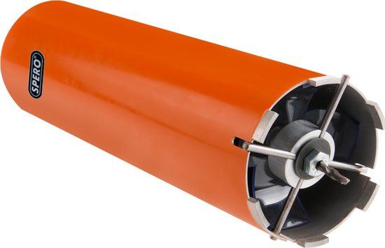 SPERO 152mm Diamant Droogboor - M16 - 400mm lang met Stofafzuiging & Centreersleuven