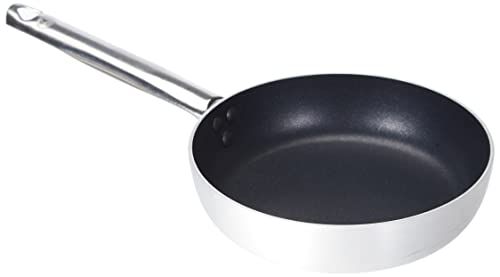 Pentole Agnelli STRAIGHT Platina koekenpan in aluminium met buisvormige handgrepen, roestvrij staal, zilver - 8007441028091