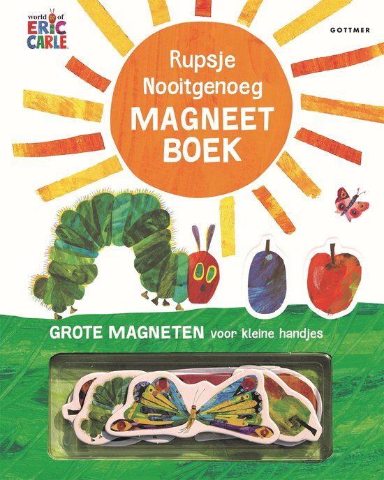 Rupsje Nooitgenoeg - Rupsje Nooitgenoeg magneetboek - Hardcover - Eric Carle - Gottmer - 10 pagina's