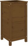 vidaXL Jardinière 40x40x78 cm pin massif miel brun