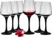 Verres à vin blanc, set de 6, 360 ml, lavable au lave-vaisselle