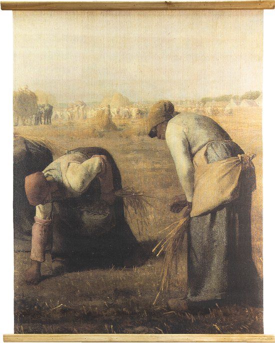 Clayre & Eef Wandkleed - 80x100 cm - Bruin/Beige - Hout - Boerderij - Landelijk