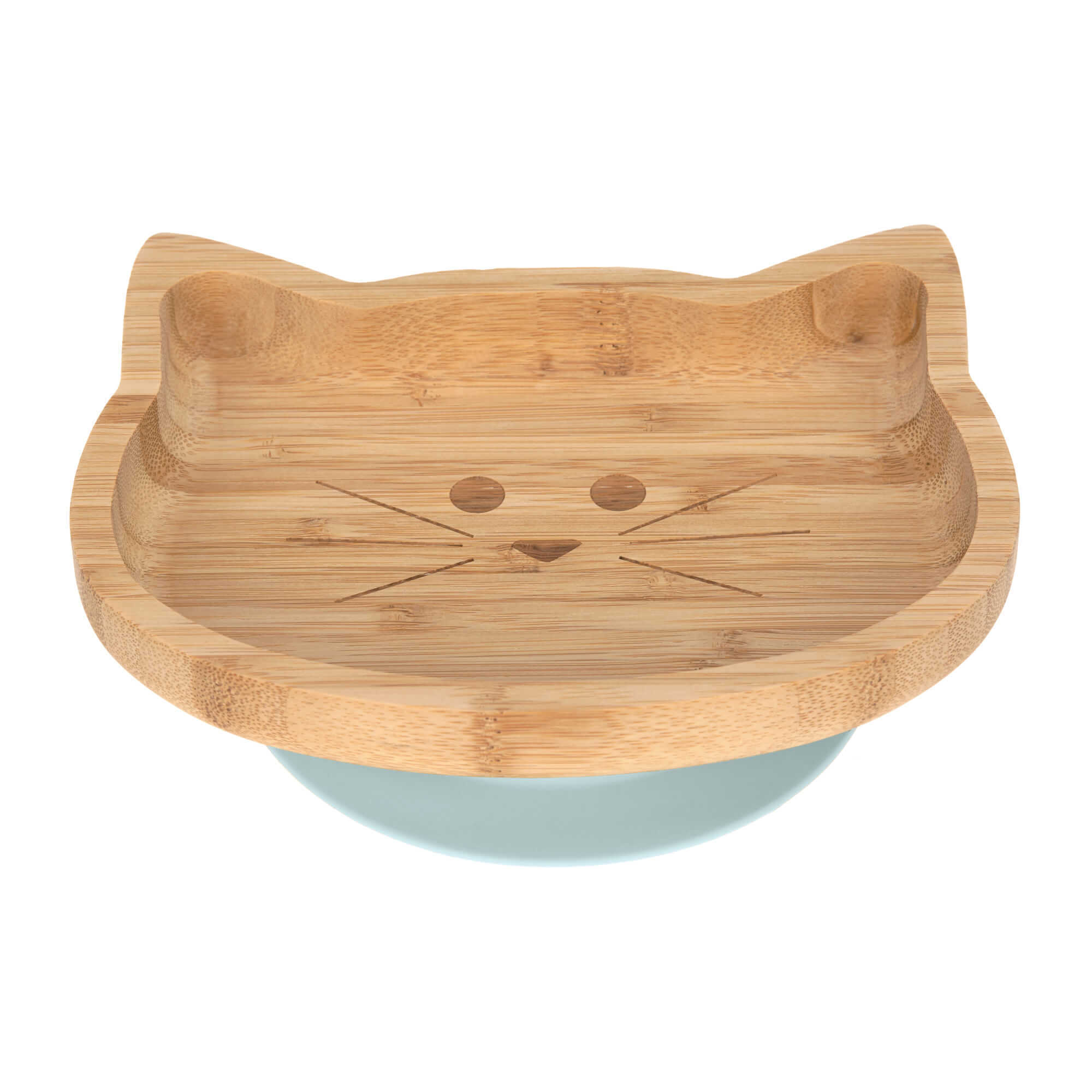 Reer Bamboo-Wood Platter, Little Chums Cat bruin