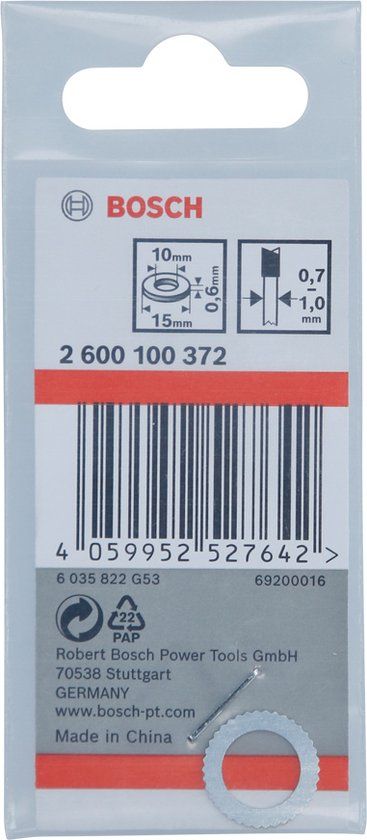 Bosch Professional Accessories Reduceerring - 15 naar 10 mm - 0,55 mm