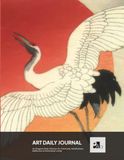 Art Daily Journal: a Journal designed for Art Lovers | Shibata Zeshin, Crane Flying Before the Rising Sun.: For Gratitude, Mindfulness, Reflection & Intentional Living