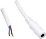 TRU COMPONENTS Laagspannings-aansluitkabel Laagspanningsbus - Open kabeleinde 5.50 mm 2.10 mm 1.00 m 1 stuk(s) Wit Kunststof