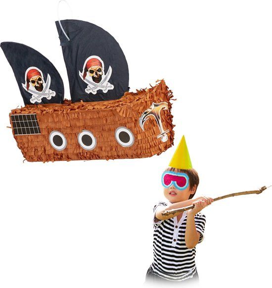 Relaxdays Pinata Piratenboot