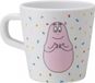 Kleine Barbapapa Beker met oor 180 ml Melamine Wit Roze BPA-vrij voor Kinderen