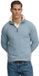Superdry Classic Essential Half Rits Trui Blauw L Man