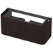 INK - Meuble bas arrondi placage 2 tiroirs softclose avec façade fraisée pour poignées - 1200x450x520 mm - Placage foncé