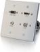 C2G 39703 kabeladapter/verloopstukje HDMI F, HD15 F, 3.5mm Stereo F, USB-B F Aluminium