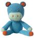 Blauw gehaakt nijlpaard knuffel 3+