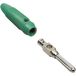 TRU COMPONENTS Fiche, droite Diamètre de broche : 4 mm Vert 1 pièce(s)