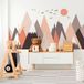 Ambiance Sticker Stickers met Scandinavische bergen voor kinderen, Fransika, 90 x 135 cm