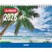 Dohe Tafelkalender 2026, maandoverzicht, 12 maanden januari tot december, afmetingen 21 x 15 cm, maand- en jaarplanner met ruimte voor notities, exotische landschappen