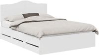 vidaXL Bedframe met lade, wit, 160 x 200 cm, hout