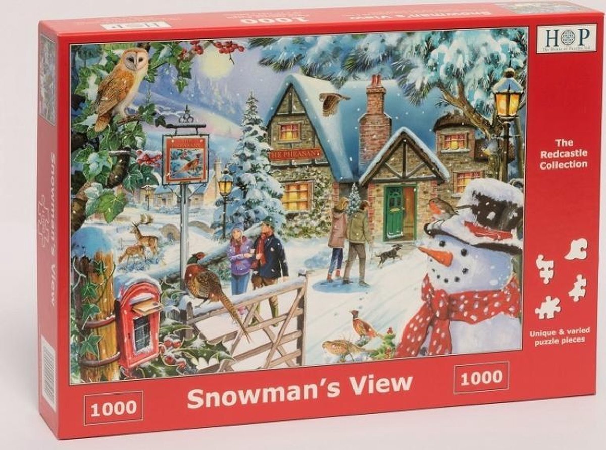 House Of Puzzles Legpuzzel - 1000 stukjes - Snowman's View - House of Puzzels