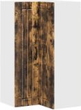 VidaXL Wandhoekkast lucca gerookt eiken 57 x 57 x 100 cm bewerkt hout