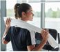 Towel City Serviette de sport de luxe avec poche, blanc, 30 x 100 cm