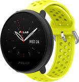 Strap-it Polar Ignite 2 siliconen bandje met gaatjes - geel