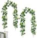 Unyqoos® Guirlande décorative en eucalyptus et feuilles de saule pour intérieur et extérieur